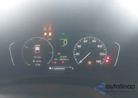 2025 Honda Civic Hybrid Sport из США, поврежденный, VIN 19XFL4H89SE001824